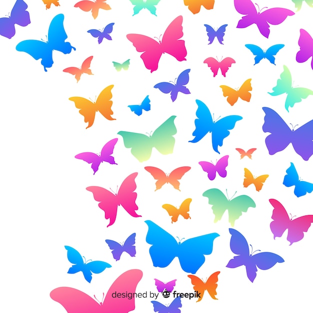 Butterfly swarm background