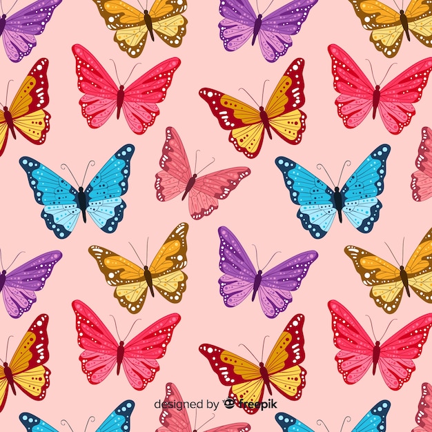 Butterfly swarm flying pattern