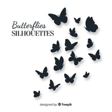 Butterfly silhouettes