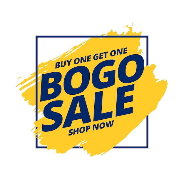 Buy one get one free bogo sale banner