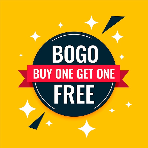 Free Vector buy one get one free marketing poster design