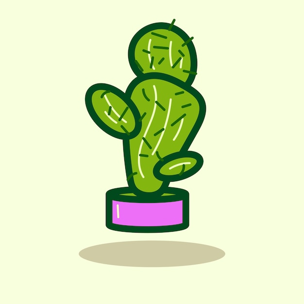 Free Vector cactus cute illustration