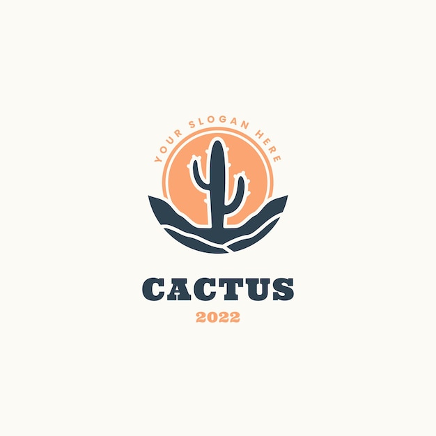 Free Vector cactus logo template