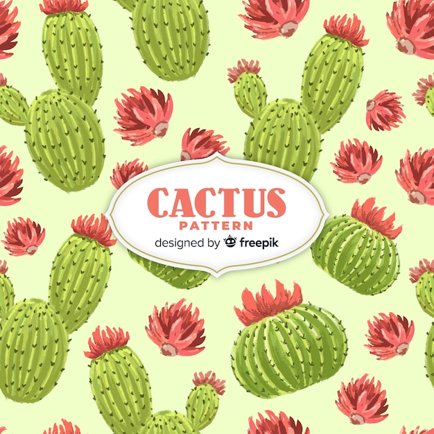 Free Vector cactus pattern