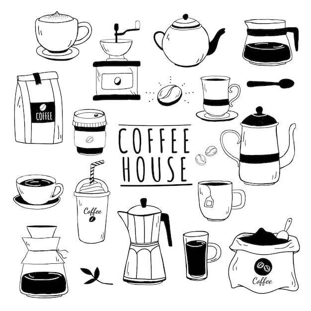 Cafe and coffee house pattern