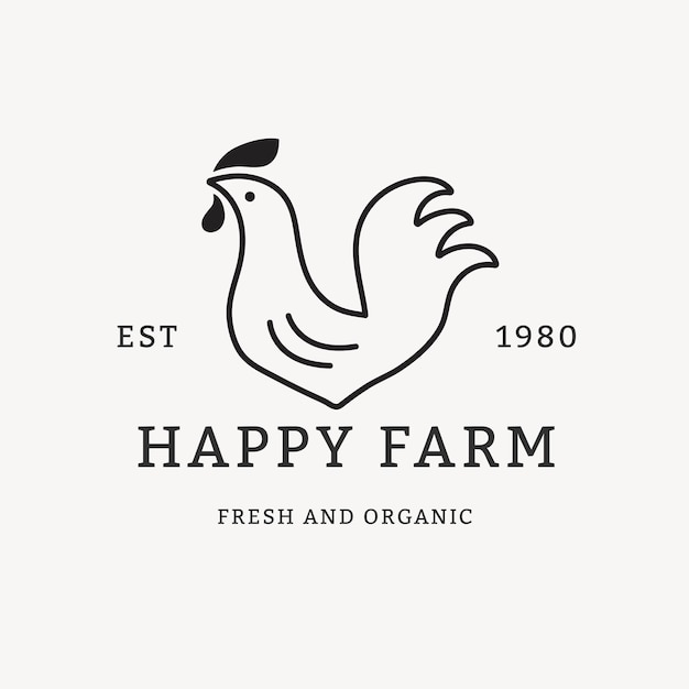 Free Vector cafe logo, food business template for branding design vector