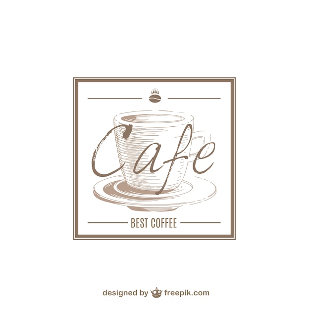 Free vector cafe logo