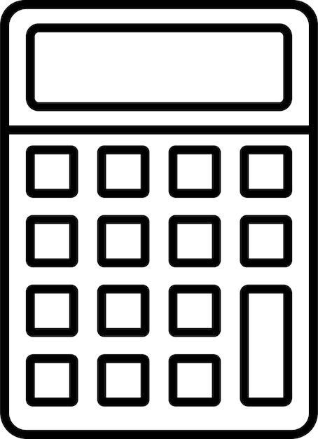 Free Vector calculator flat icon