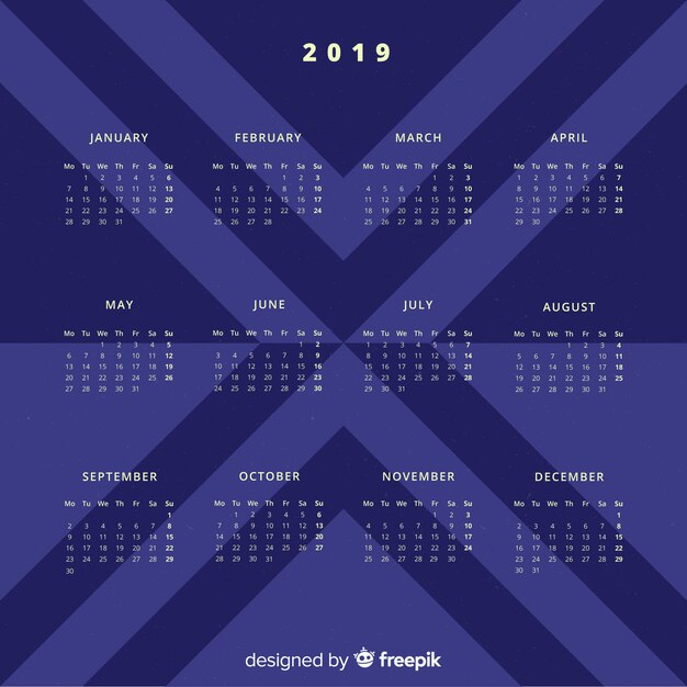 Calendar 2019