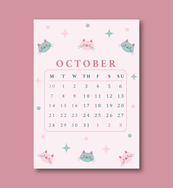 Calendar template design