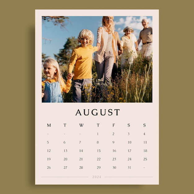 Calendar template  design