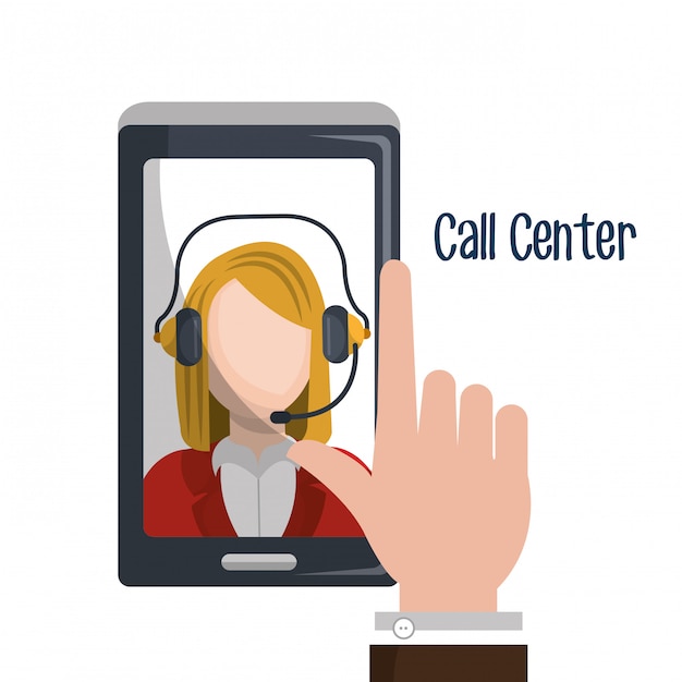 Free Vector call center 