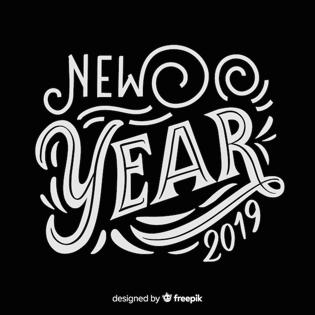 Calligraphic new year background