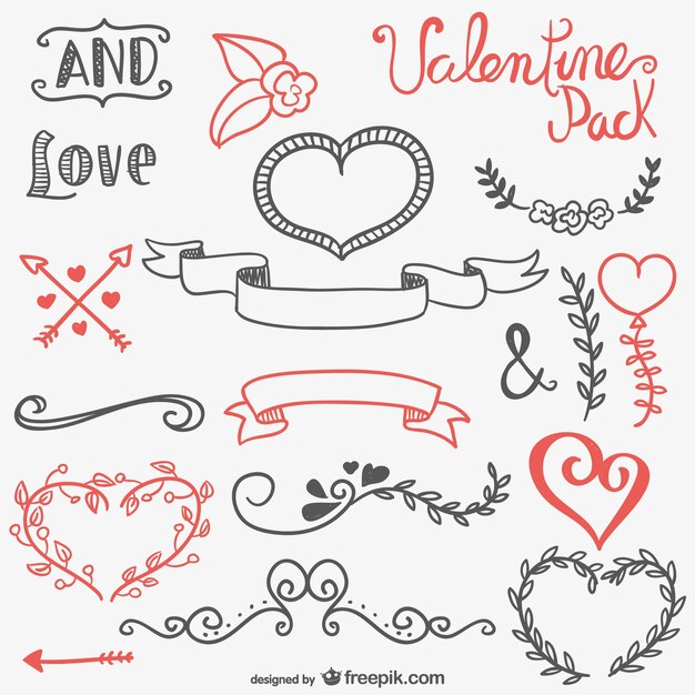 Calligraphic resources for Valentines Day