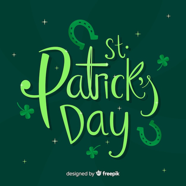 Calligraphic st patrick's background