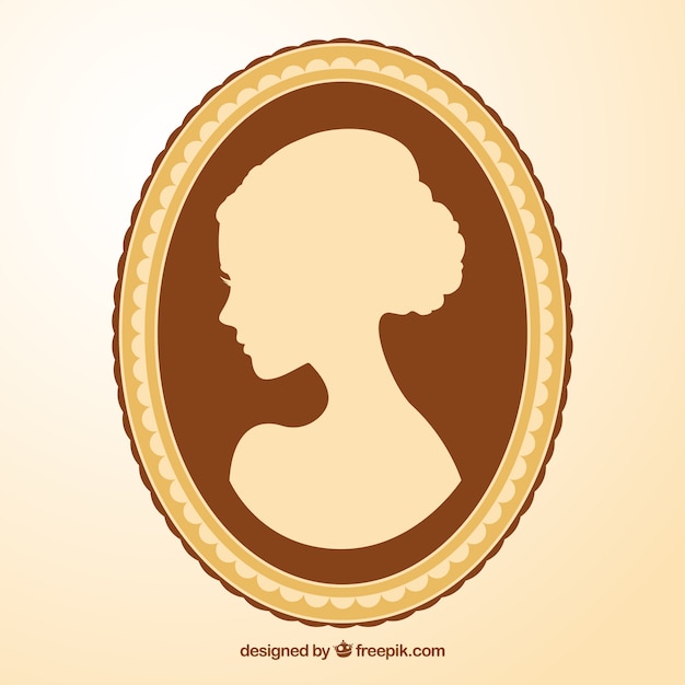 Free Vector cameo of a woman