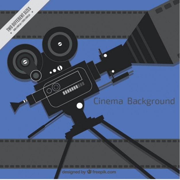 Free Vector camera background in flat design