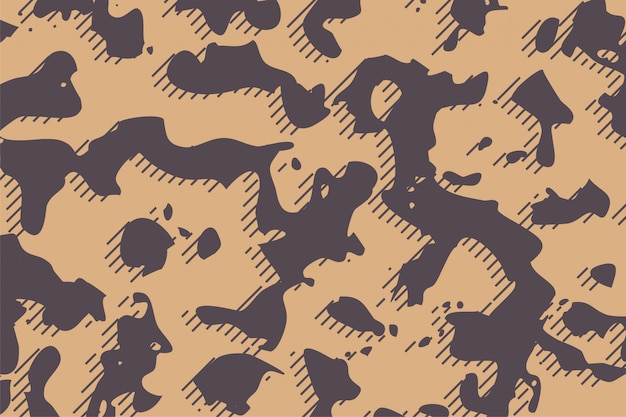 Free vector camouflage army fabric texture in brown shades background