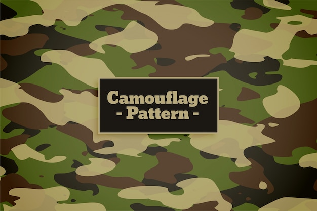 Free vector camouflage pattern background for army and military