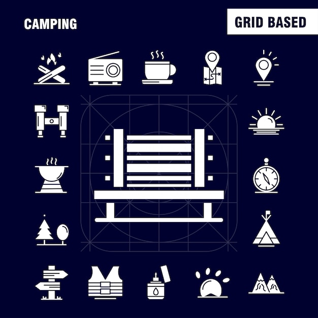 Camping Solid Glyph Icon