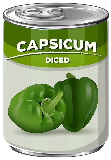 A Can of Diced Capsicum