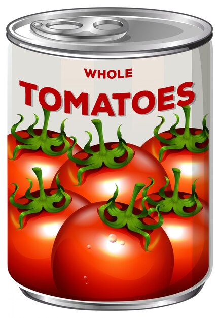 Can of whole tomatoes