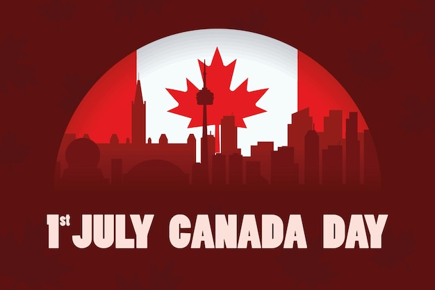 Canada day greeting card