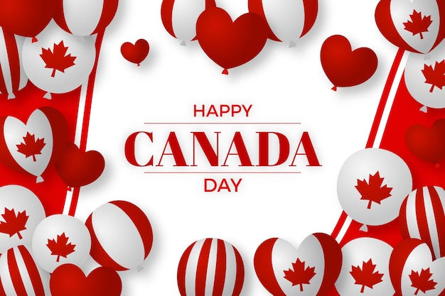 Free Vector canada day wallpaper