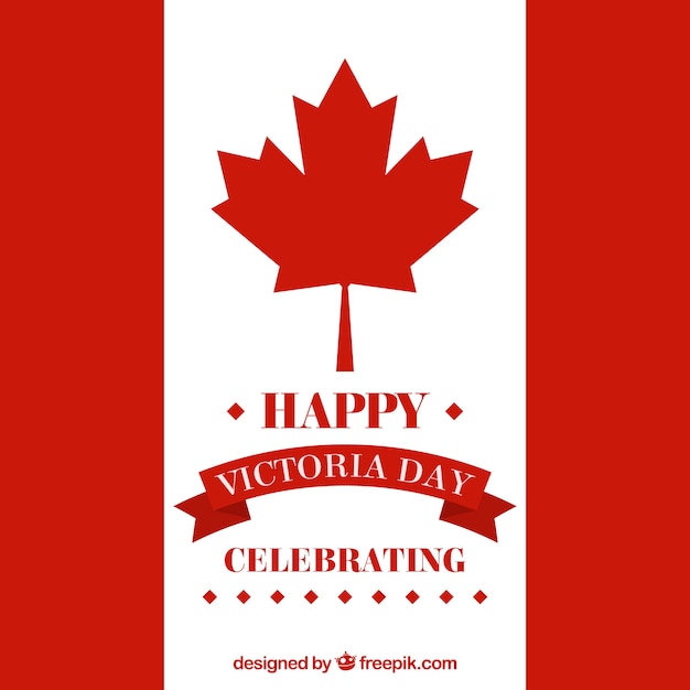 Canada flag celebration background of victoria day