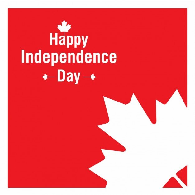 Canada independence day leaf background