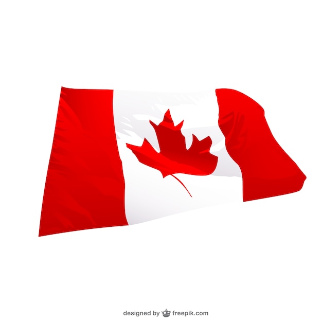 Free vector canadian wavingr flag