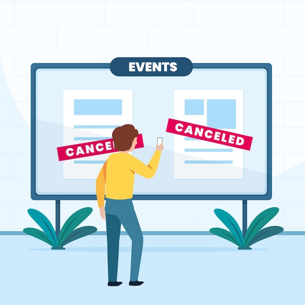 Cancelled events announcement