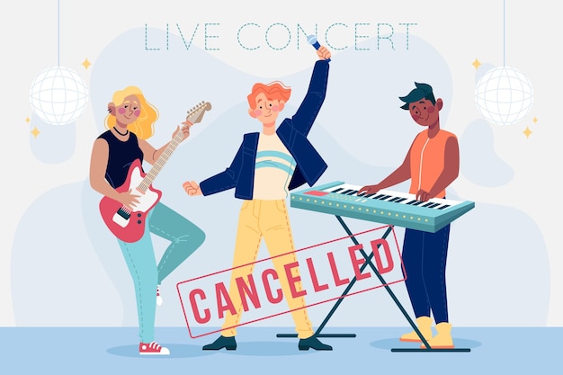 Cancelled music events illustrated