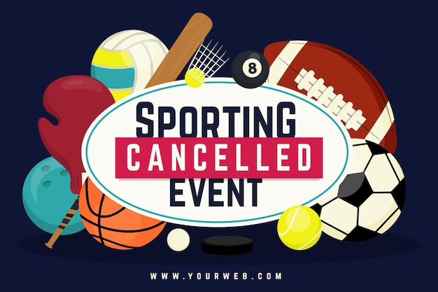 Free Vector cancelled sporting events wallpaper