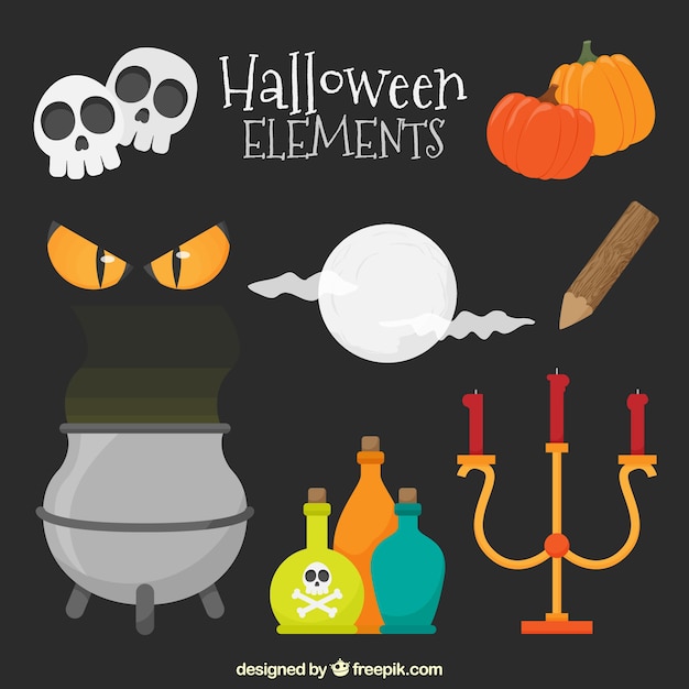 Candelabra and other elements of halloween