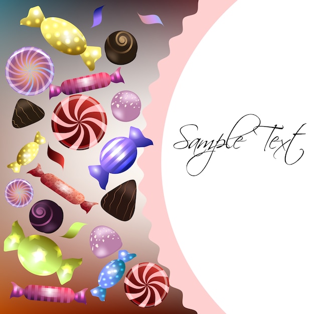 Candies background design