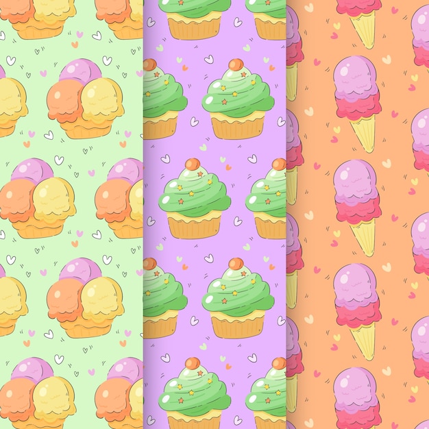 Free Vector candy pastel color pattern design