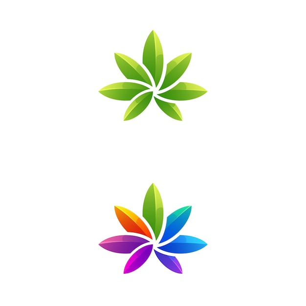 Free vector cannabis modern gradient logo