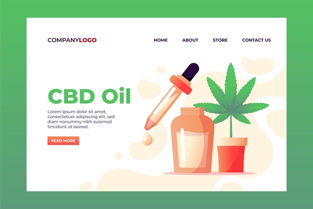 Cannabis oil - landing page