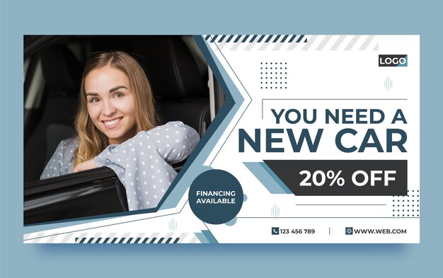 Car dealer business social media promo template