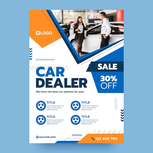 Car dealer template design