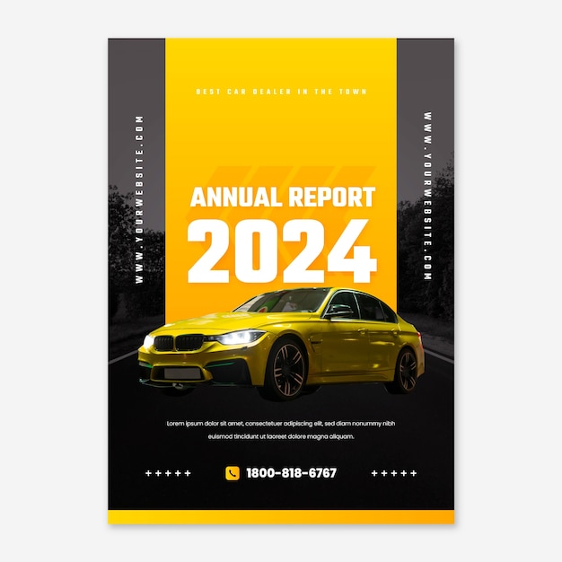 Car dealership annual report  template