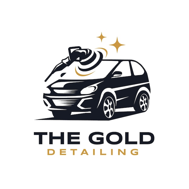 Free Vector car detailing logo template