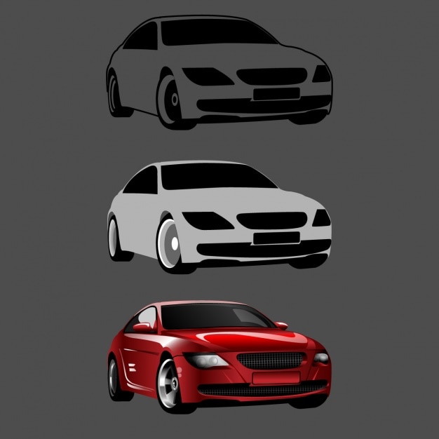 Free Vector car, process