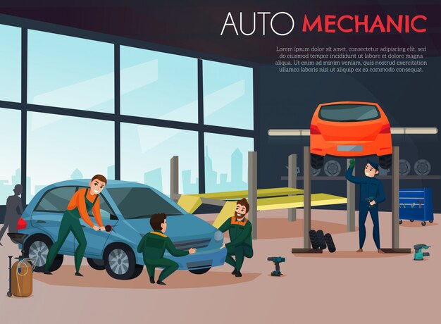 Car Service Illustration