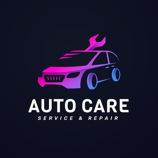 Free Vector car service logo design