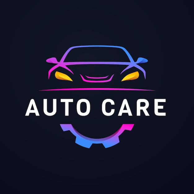 Free Vector car service logo design