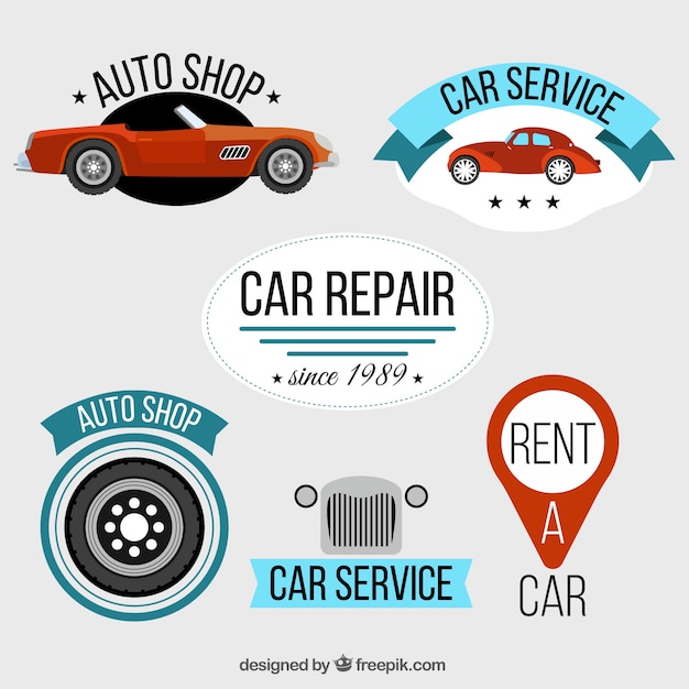 Free vector car service logos