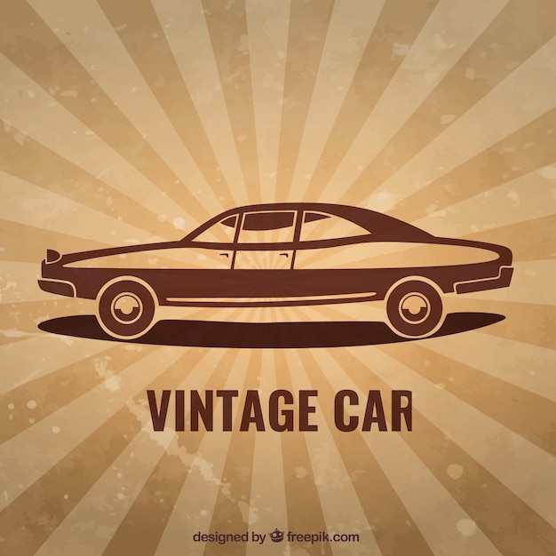 Free Vector car in vintage style