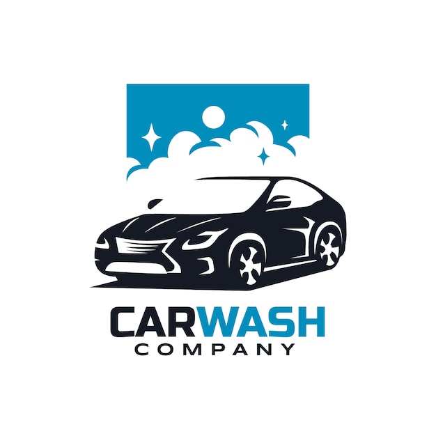 Free Vector car wash logo design tempalte